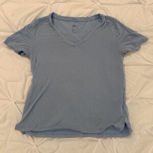 Women’s lightweight loose fitting lounge shirt- size extra small light blue